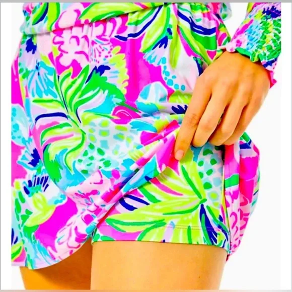 Lilly Pulitzer Lana Off The Shoulder Skort Romper XXS - Picture 4 of 9